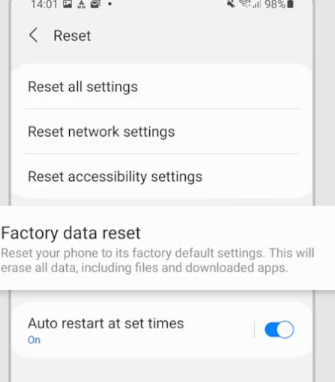 Factory Reset Your Device